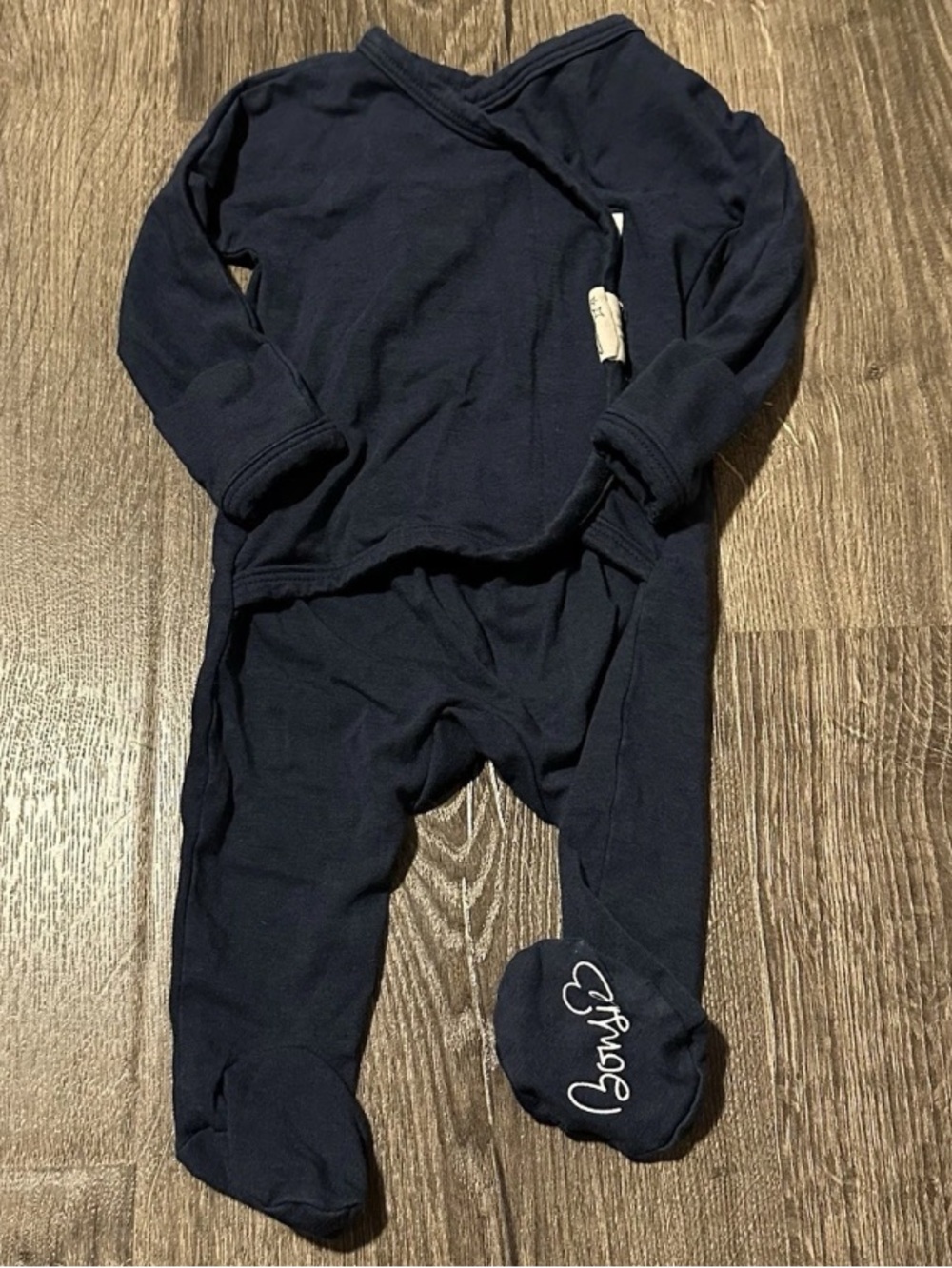 Bonsie Skin on Skin Baby & Mom Contact Newborn Footed Sleeper Pajama